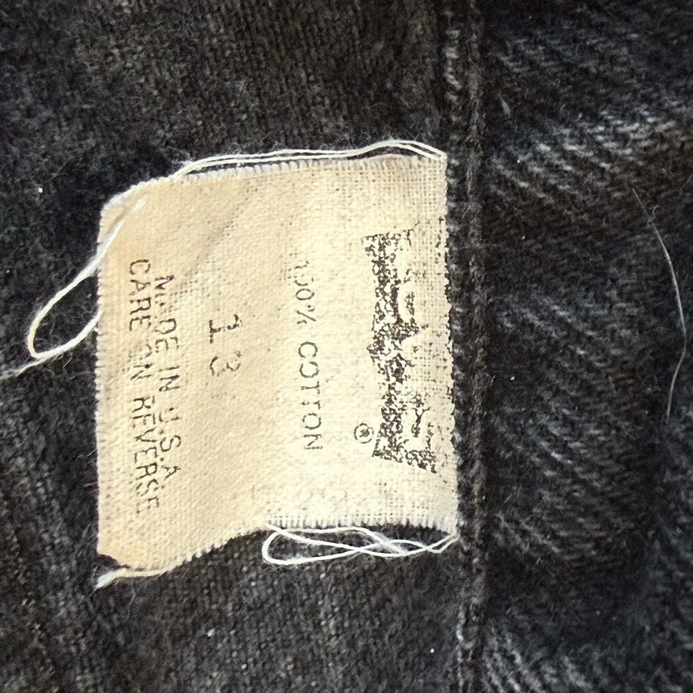 VTG Levi's 550 Black Jeans Size 13 Tapered 31x29 100% Cotton Made In USA 90s